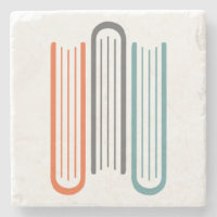 Steinlogo des fliesen-Untersetzer-3 der Buch-WNBA