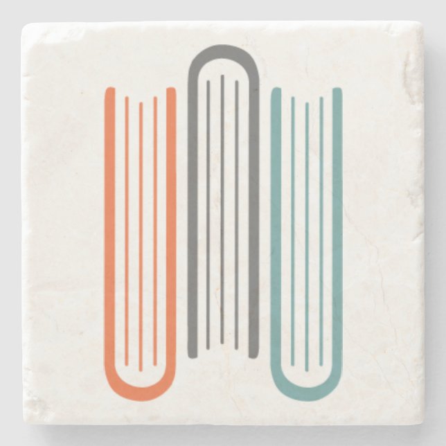 Steinlogo des fliesen-Untersetzer-3 der Buch-WNBA Steinuntersetzer (Vorderseite)