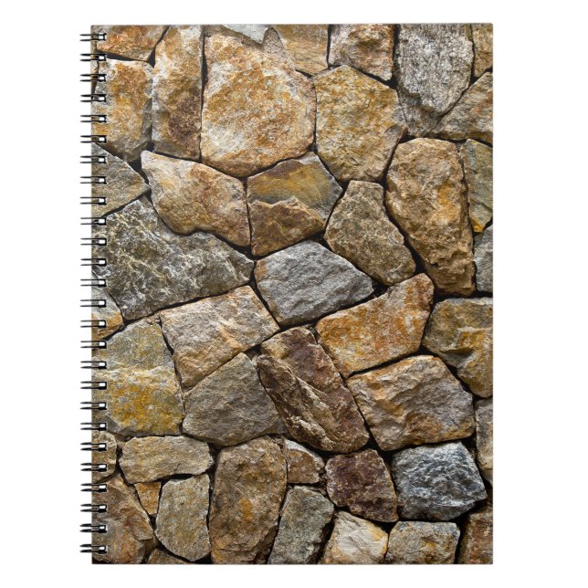 Steinmauer: Dekoratives Design Notizblock (Vorderseite)