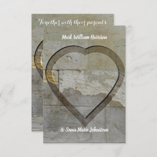 Steinmauer Einladung