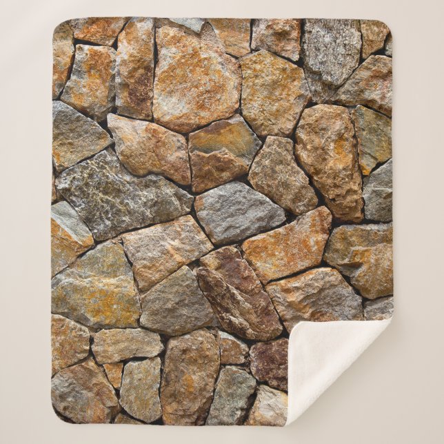 Steinmauer  sherpadecke (Vorderseite)