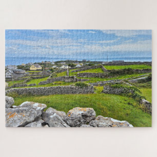 Steinmauern, Inisheer, Aran-Inseln, Irland Puzzle