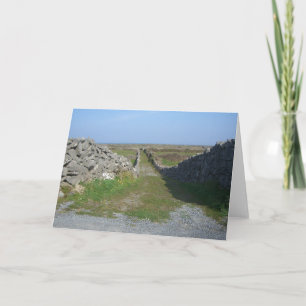 Steinmauern von Irland Notecard Karte