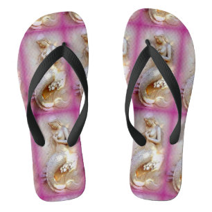 Steinmeerjungfraurosa Flip Flops