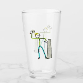 Steinmetz Stickman Glas