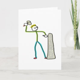 Steinmetz Stickman Karte