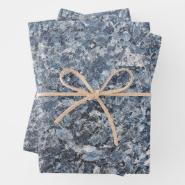 Steinplattenstruktur Geschenkpapier Set