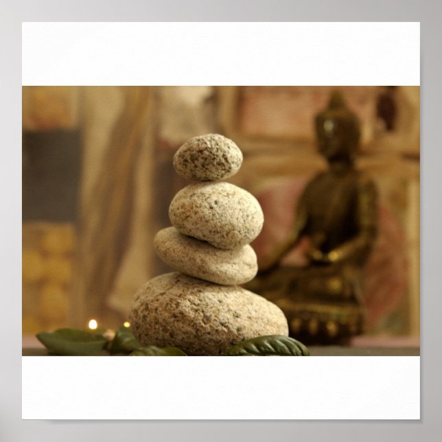 Steinpyramide Poster (Vorne)