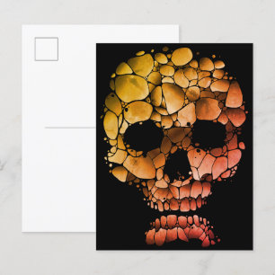 Steinschädel – Einzigartige Felsinspirierte Gothic Postkarte