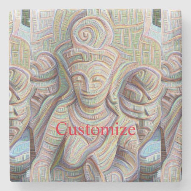 Steinschnitzereien dakinis Thunder_Cove Steinuntersetzer (Vorderseite)