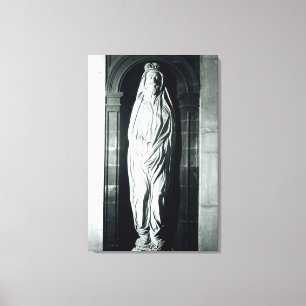 Steinskulptur von John Donne in seinem Leichentuch Leinwanddruck