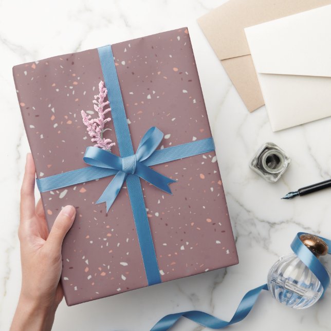 Steinterrazzo-Muster  Geschenkpapier (Schenken)