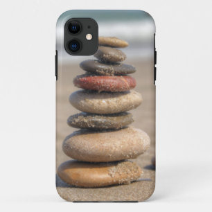 Steinturm auf Strand Case-Mate iPhone Hülle