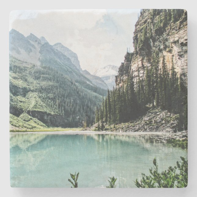 SteinUntersetzer Banffs Lake Louise (Vorderseite)
