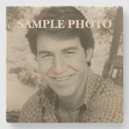 Steinuntersetzer mit Foto – Foto