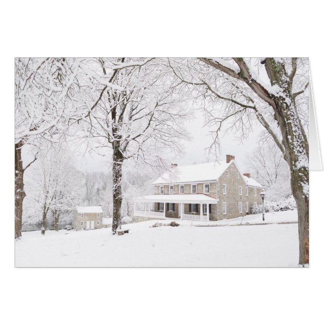 Steinvilla und bringen noch im Schnee unter (Vorderseite (Horizontal))