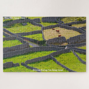 Steinwände Galway Irland. Jigsaw Puzzle