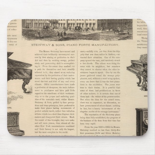 Steinway and Sons, Piano Manufacturers Mousepad (Vorne)
