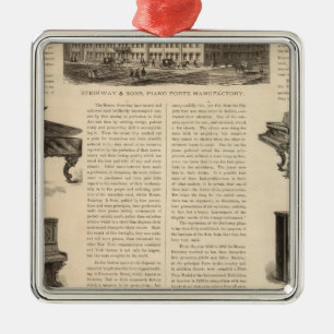 Steinway and Sons, Piano Manufacturers Ornament Aus Metall