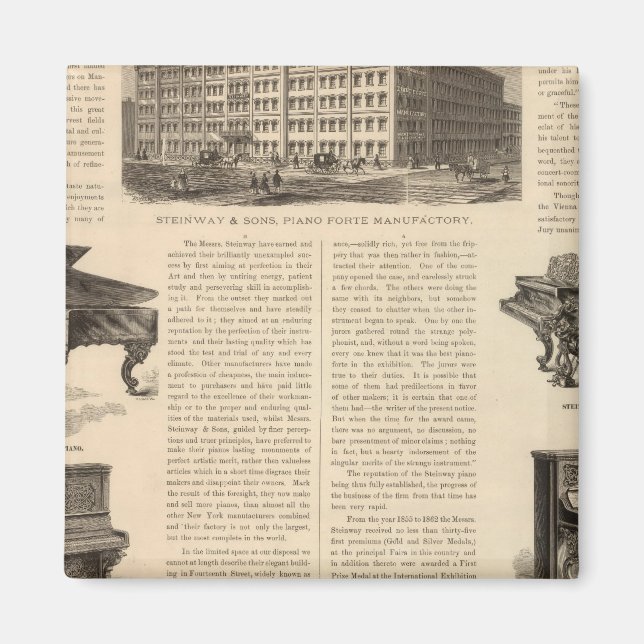Steinway und Sons, Piano-Hersteller Magnet (Vorne)