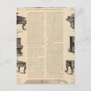 Steinway und Sons, Piano-Hersteller Postkarte