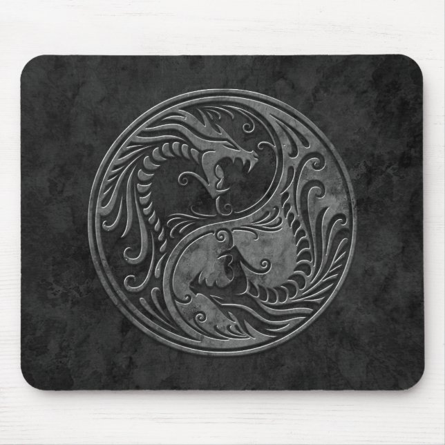 SteinYin Yang Drachen Mousepad (Vorne)