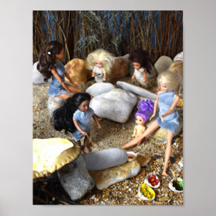 Steinzeitschule. Poster