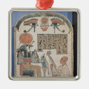 Stela des Harpist Djedkhonsuiuefankh Silbernes Ornament