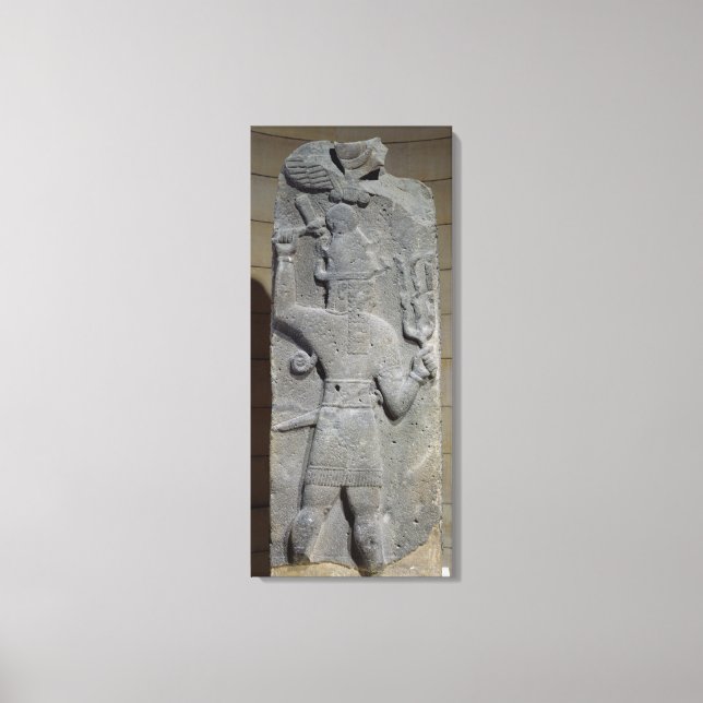 Stela von Teshub, syrischer Sturmgott Leinwanddruck (Vorderseite)