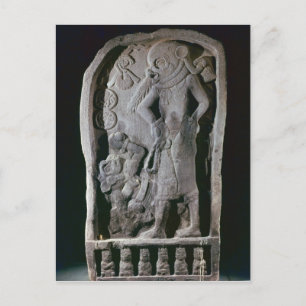 Stela zeigt einen Ball-Spieler aus Guatemala Postkarte