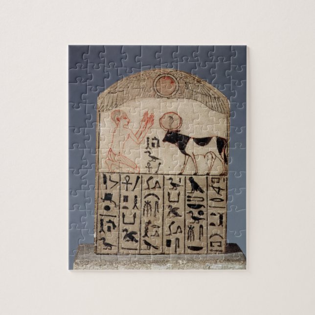 Stela zum APIstier (gemalter Kalkstein) Puzzle (Vertikal)