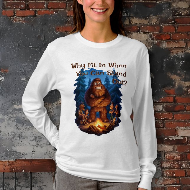 Stell dich aus Sasquatch T-Shirt (Stand up Sasquatch Bigfoot sweatshirt)