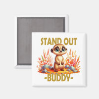 Stell dich weg, Kumpel. Niedliche Suricate Meerkat