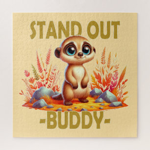 Stell dich weg, Kumpel. Niedliche Suricate Meerkat Puzzle