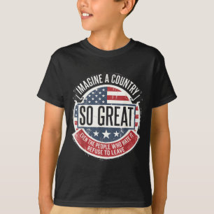 Stell Dir Ein Großartiges Land Vor Usa 4. Juli Pat T-Shirt