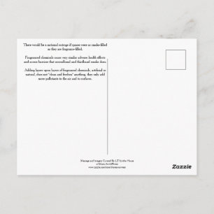 Stell dir vor, Duftprodukte wären angezündete Ziga Postkarte