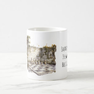 Stell dir vor Traum Glaube Riesenschachbrett Kaffeetasse