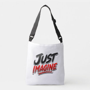 Stell dir vor Typography-Tasche Tragetaschen Mit Langen Trägern