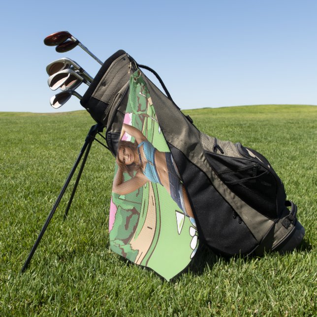 Stell es ins Loch Golfhandtuch (Gras)
