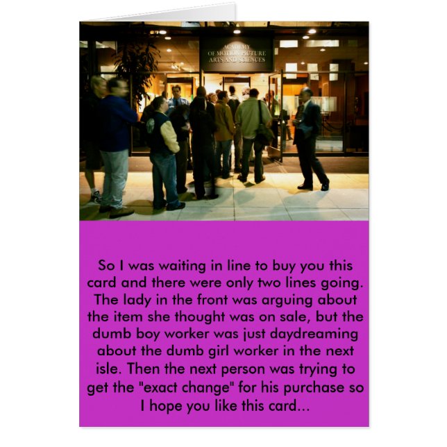 Stell sie aus. (Vorne)