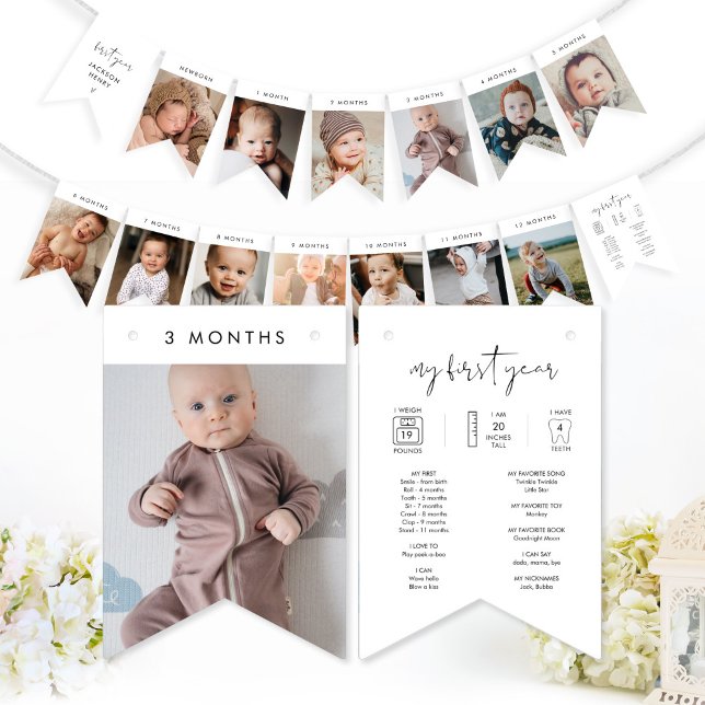 STELLA Baby First Year Monthly Foto Banner (Von Creator hochgeladen)