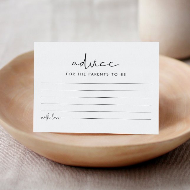 STELLA Baby Shower Advice Card Begleitkarte (Von Creator hochgeladen)