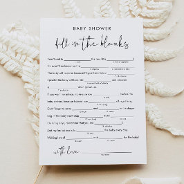 STELLA Baby Shower Libs, füllen Sie das Leere Spie Einladung