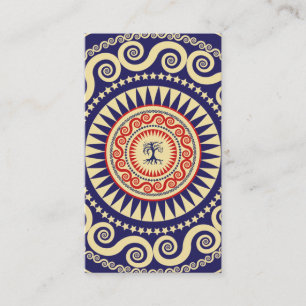 Stella-Baum-Marine und Rot Visitenkarte