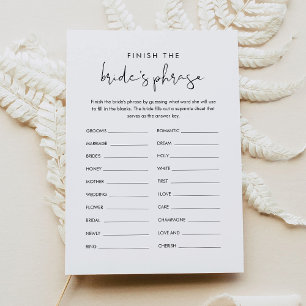 STELLA beendet das Phrase-Bridal-Spiel der Braut Einladung