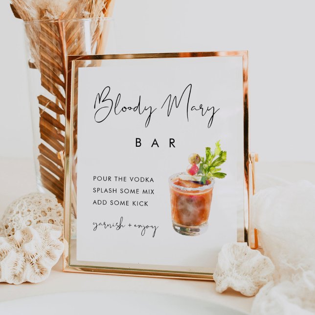 STELLA Bloody Mary Bar Sign Poster (Von Creator hochgeladen)