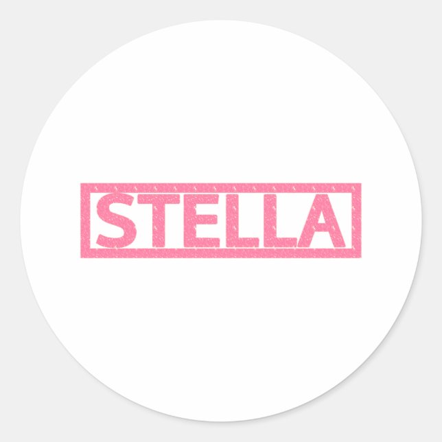 Stella Briefmarke Runder Aufkleber (Vorderseite)