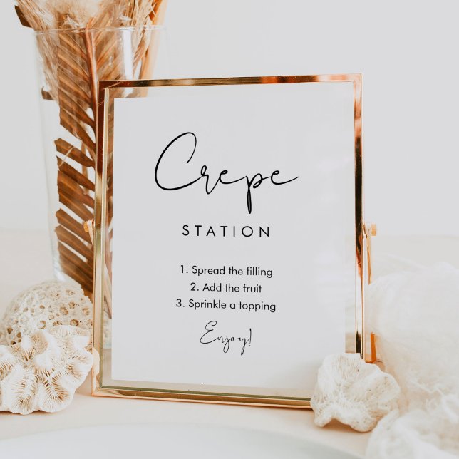 STELLA Crepe Station, Crepe Bar Sign Poster (Von Creator hochgeladen)
