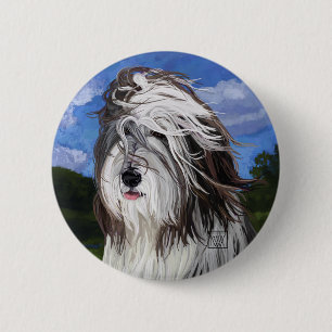 Stella der englische Schäferhund Button