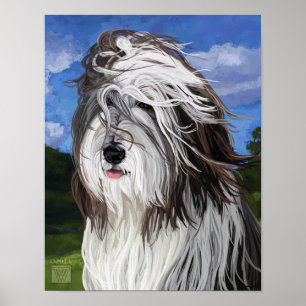 Stella der englische Schäferhund Poster